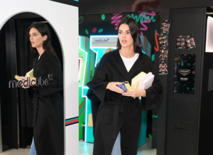 Kendall Jenner spotted at Medicube's pop-up store in New York